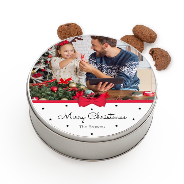 Cookie Tin Round with Generous cookies Cookie Tin Round with Generous cookies