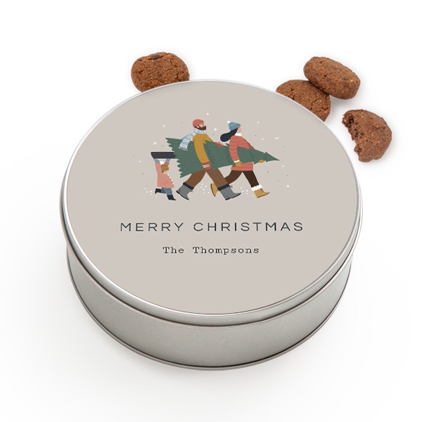 Cookie Tin Round with Generous cookies