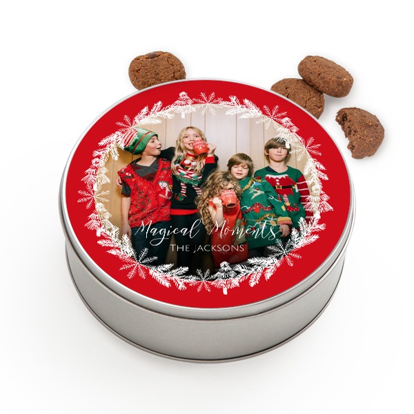 Cookie Tin Round with Generous cookies