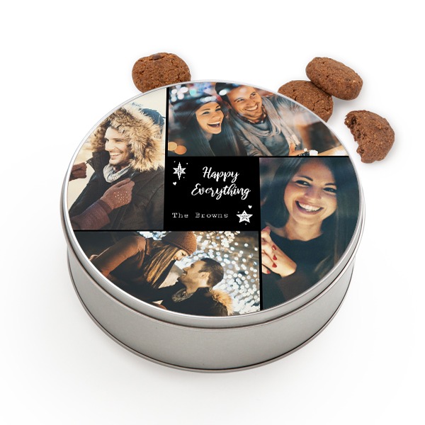 Cookie Tin Round with Generous cookies