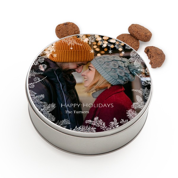 Cookie Tin Round with Generous cookies Cookie Tin Round with Generous cookies