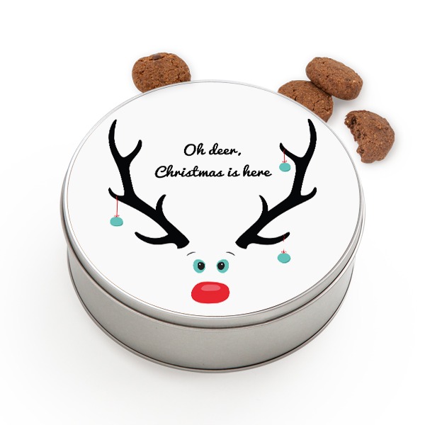 Cookie Tin Round with Generous cookies