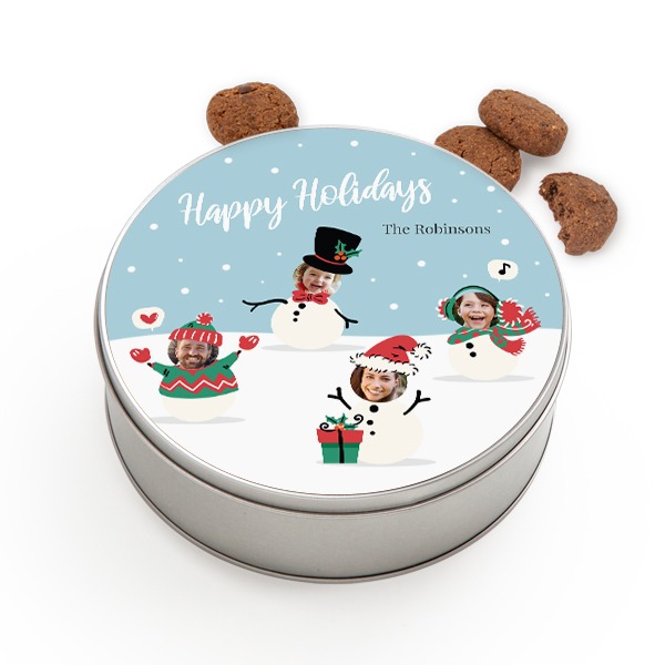 Cookie Tin Round with Generous cookies