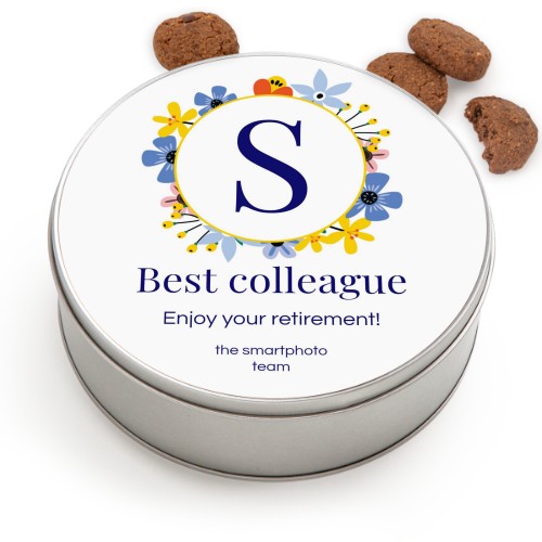 Cookie Tin Round with Generous cookies