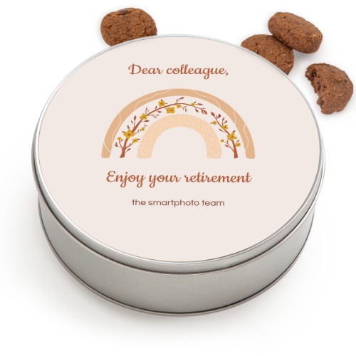 Cookie Tin Round with Generous cookies