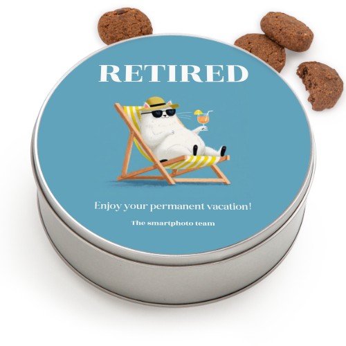 Cookie Tin Round with Generous cookies Cookie Tin Round with Generous cookies