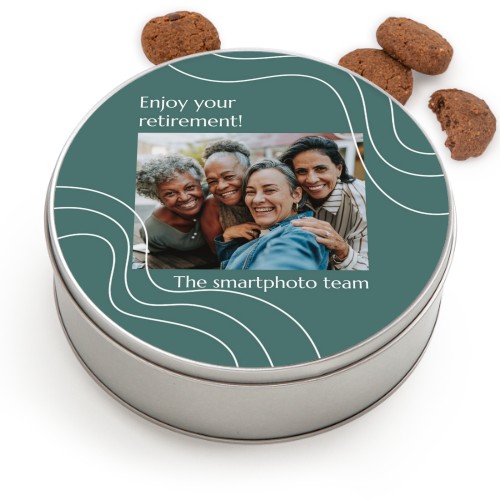 Koekjestrommel rond met Generous koekjes Koekjestrommel rond met Generous koekjes