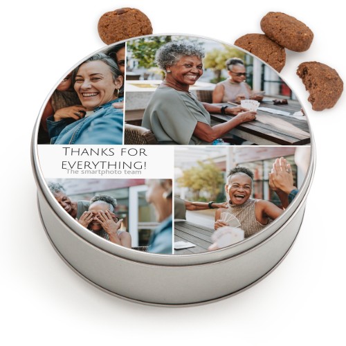 Cookie Tin Round with Generous cookies