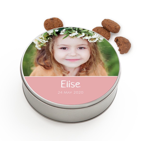 Cookie Tin Round with Generous cookies