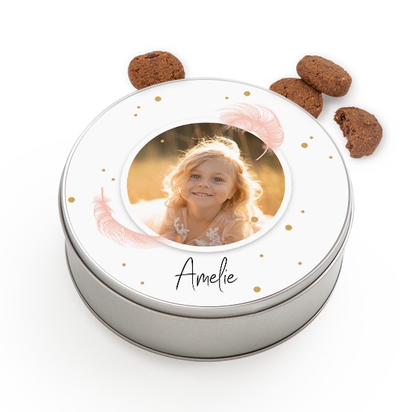 Cookie Tin Round with Generous cookies
