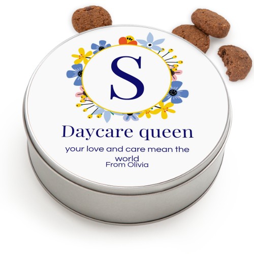 Cookie Tin Round with Generous cookies