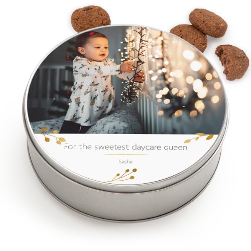 Cookie Tin Round with Generous cookies