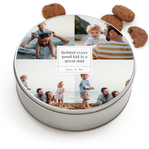 Cookie Tin Round with Generous cookies Cookie Tin Round with Generous cookies