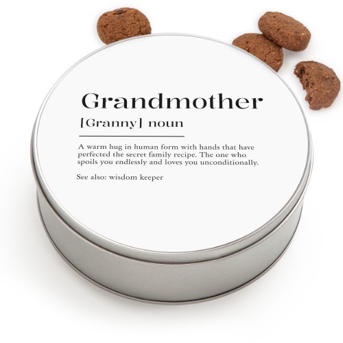 Cookie Tin Round with Generous cookies Cookie Tin Round with Generous cookies