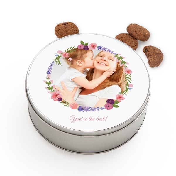 Koekjestrommel rond met Generous koekjes Koekjestrommel rond met Generous koekjes