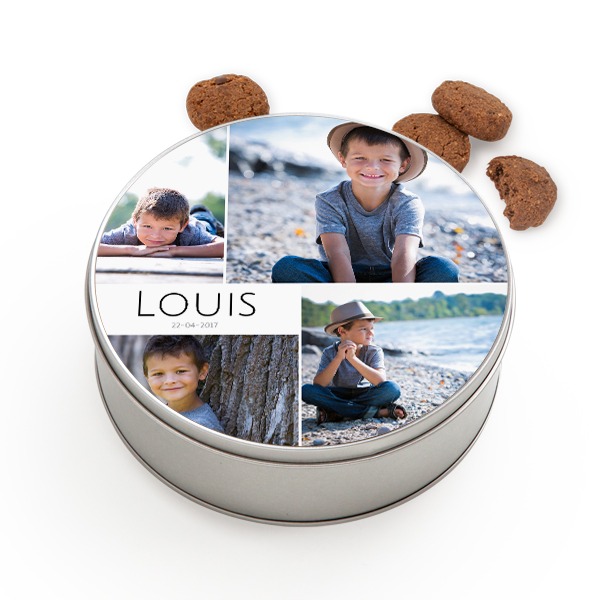 Cookie Tin Round with Generous cookies Cookie Tin Round with Generous cookies