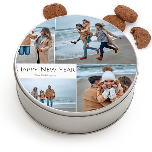 Cookie Tin Round with Generous cookies