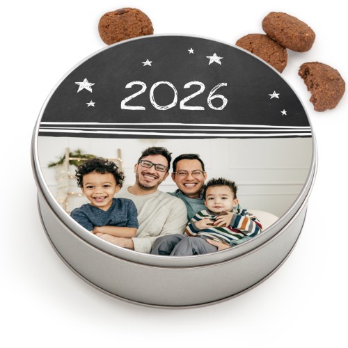 Cookie Tin Round with Generous cookies Cookie Tin Round with Generous cookies