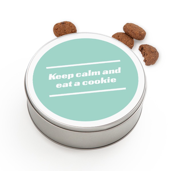 Cookie Tin Round with Generous cookies