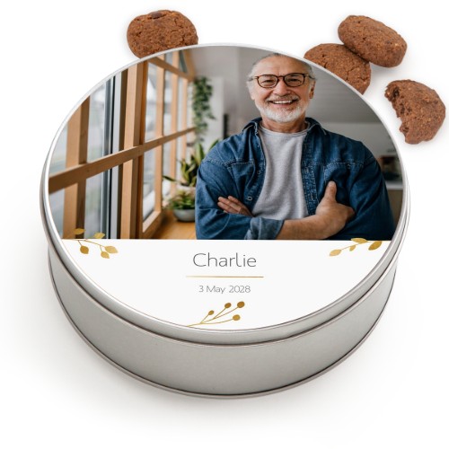 Cookie Tin Round with Generous cookies