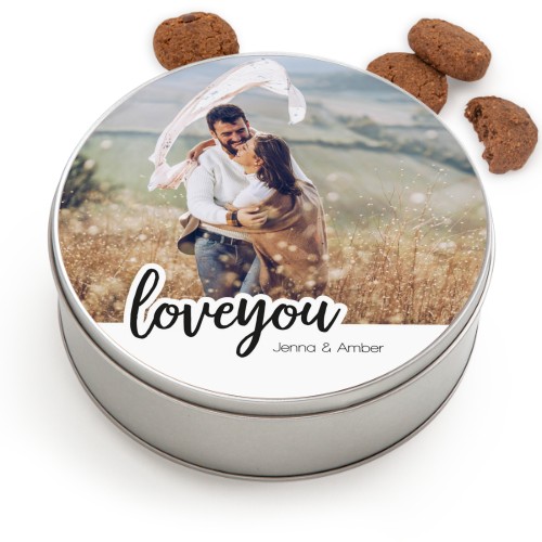 Runde Keksdose mit Generous Keksen Runde Keksdose mit Generous Keksen