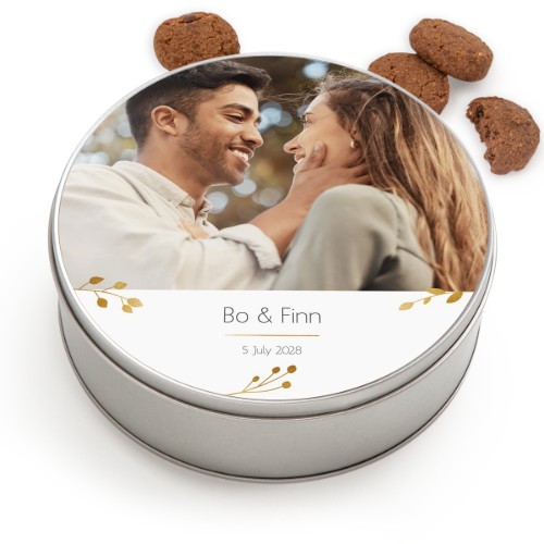 Cookie Tin Round with Generous cookies