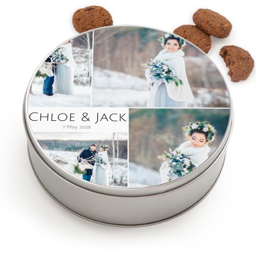 Cookie Tin Round with Generous cookies