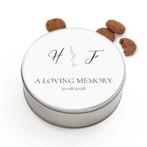 Cookie Tin Round with Generous cookies Cookie Tin Round with Generous cookies