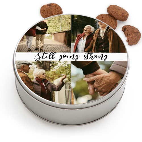 Cookie Tin Round with Generous cookies Cookie Tin Round with Generous cookies