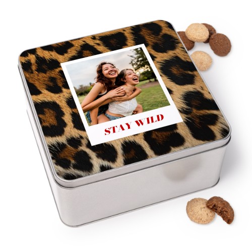 Koekjestrommel vierkant met Generous koekjes