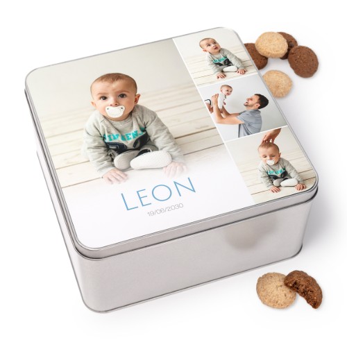 Cookie Tin Square with Generous cookies Cookie Tin Square with Generous cookies