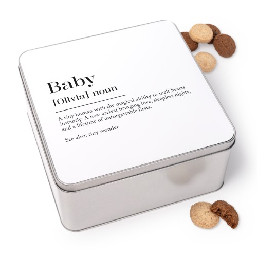 Quadratische Keksdose mit Generous Keksen