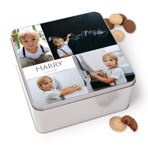 Cookie Tin Square with Generous cookies