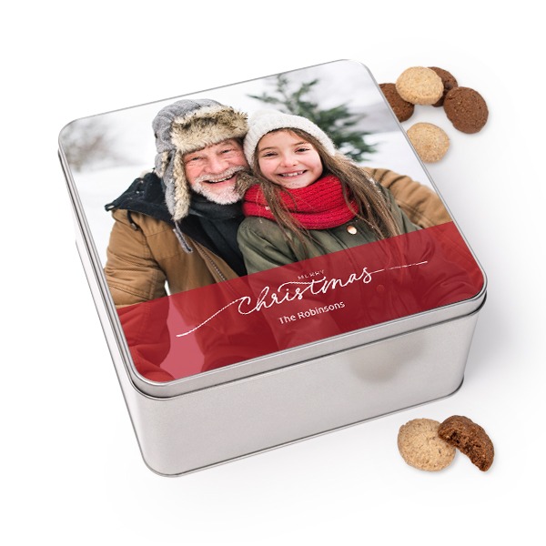 Cookie Tin Square with Generous cookies Cookie Tin Square with Generous cookies