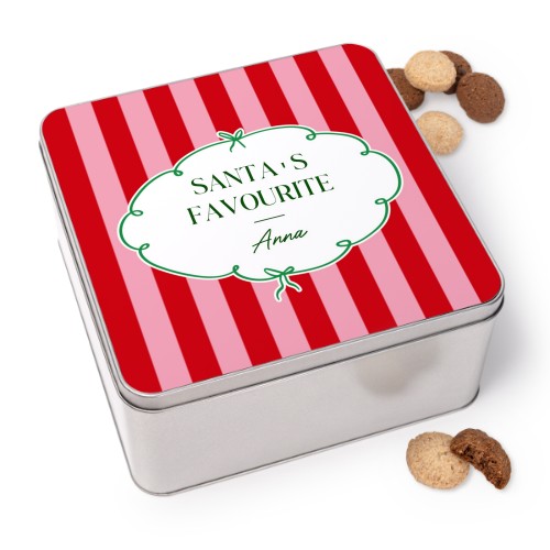 Quadratische Keksdose mit Generous Keksen