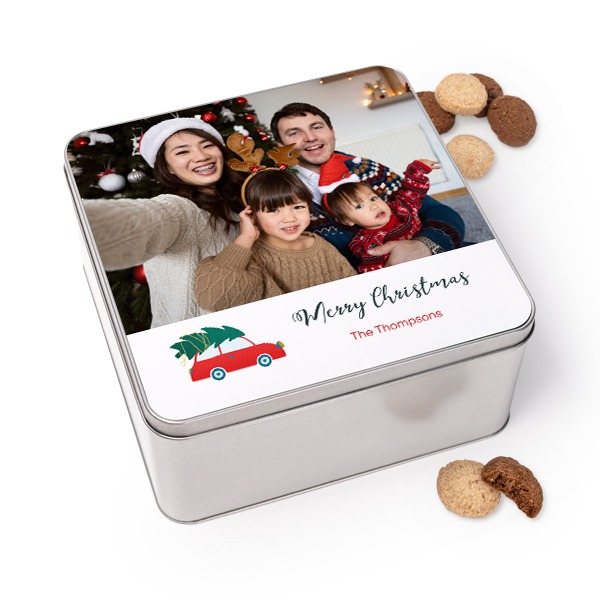 Cookie Tin Square with Generous cookies Cookie Tin Square with Generous cookies