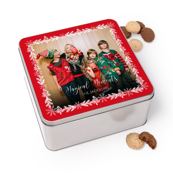 Cookie Tin Square with Generous cookies