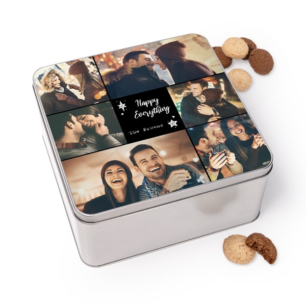 Cookie Tin Square with Generous cookies