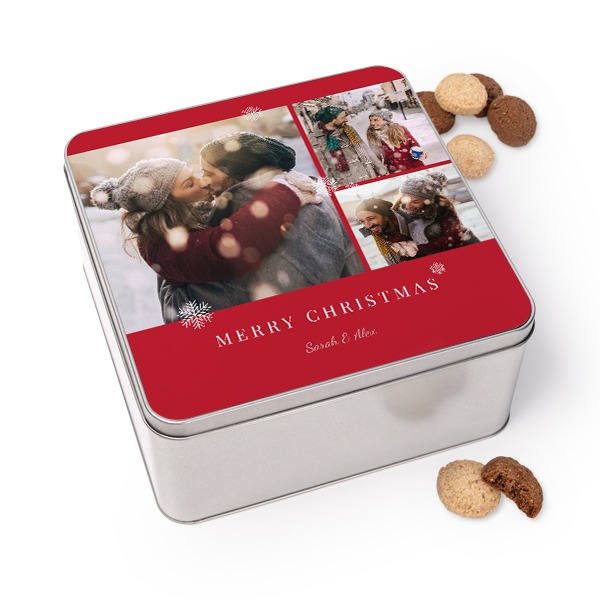 Boîte à biscuits carrée avec biscuits Generous 