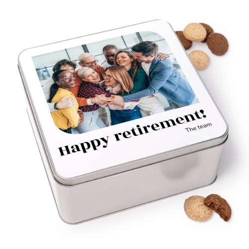 Cookie Tin Square with Generous cookies
