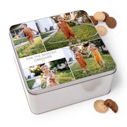 Boîte à biscuits carrée avec biscuits Generous  Boîte à biscuits carrée avec biscuits Generous