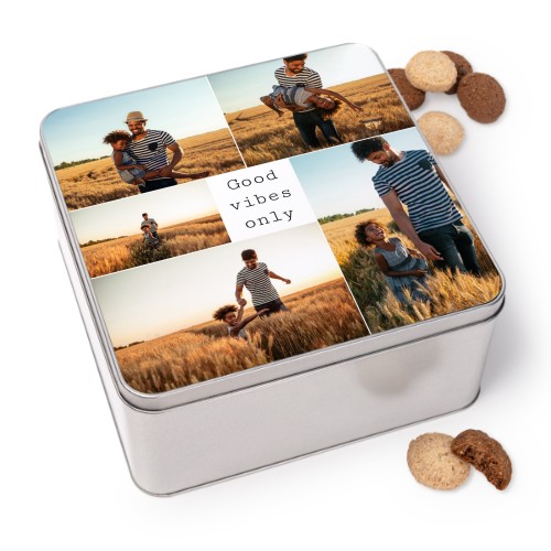 Cookie Tin Square with Generous cookies Cookie Tin Square with Generous cookies