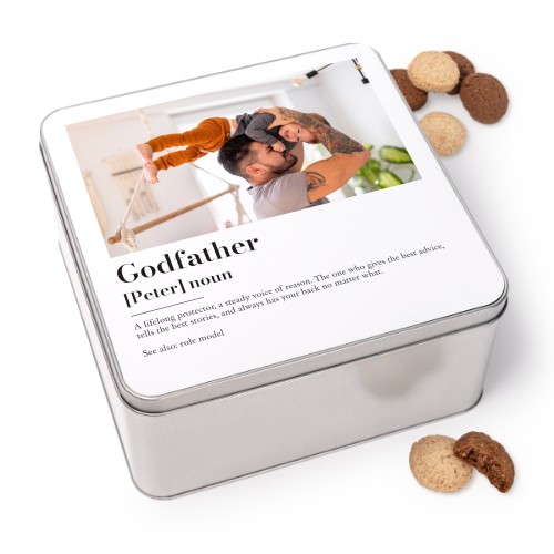 Cookie Tin Square with Generous cookies Cookie Tin Square with Generous cookies