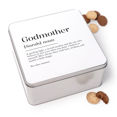 Boîte à biscuits carrée avec biscuits Generous 