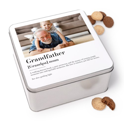 Cookie Tin Square with Generous cookies