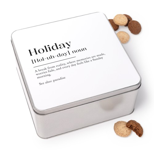 Cookie Tin Square with Generous cookies Cookie Tin Square with Generous cookies