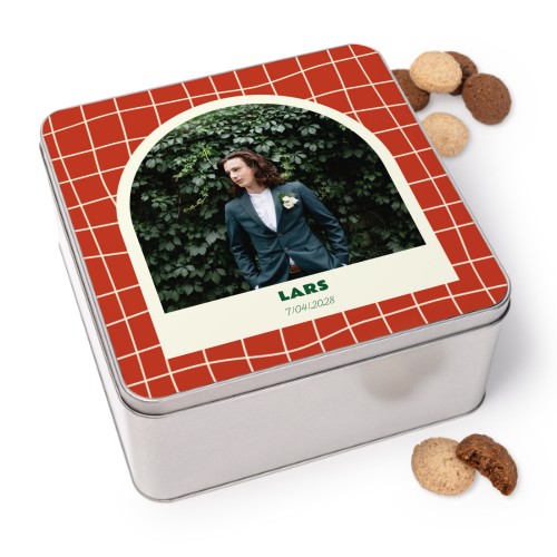 Boîte à biscuits carrée avec biscuits Generous 