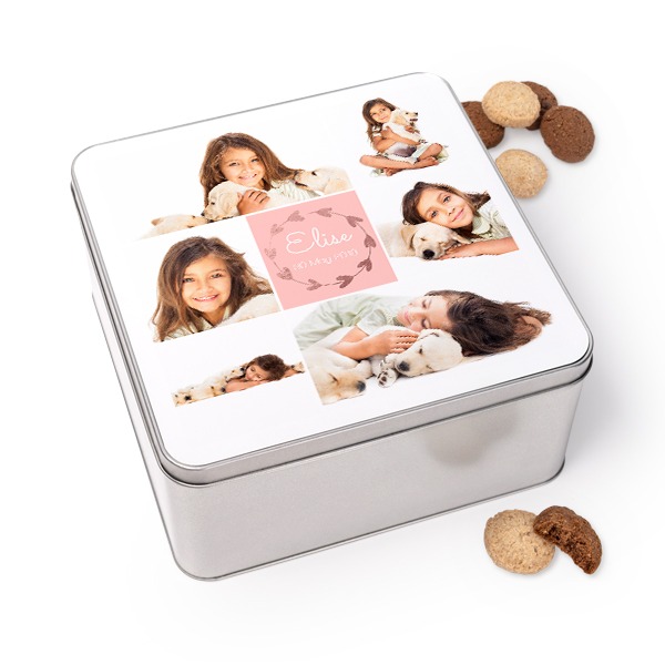 Kagedåse Kvadratisk med Generous kiks