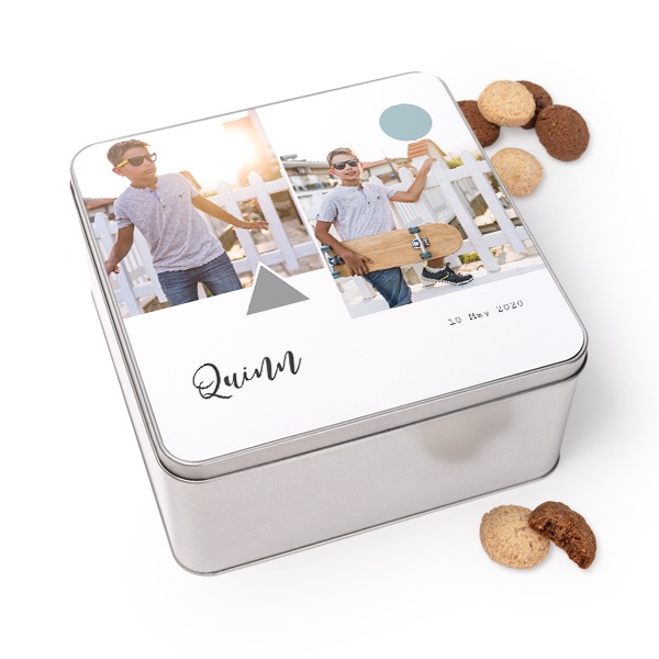 Koekjestrommel Vierkant met Generous koekjes Koekjestrommel Vierkant met Generous koekjes