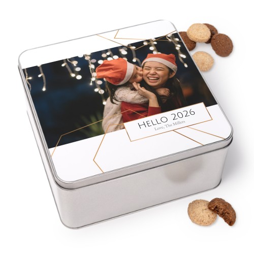 Cookie Tin Square with Generous cookies